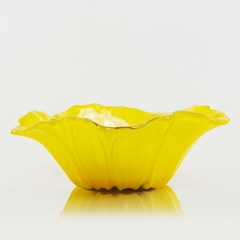 Bát thủy tinh màu vàng thả hoa, đựng hoa quả Walther-Glas: Susanna Sunflower