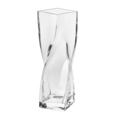 Bình hoa pha lê CASUAL dáng xoắn cao 30cm Ba Lan Krosno – 868103