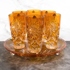Bộ 6 cốc thủy tinh pha lê không chì 300ml Ba Lan Irena – Pinwheel