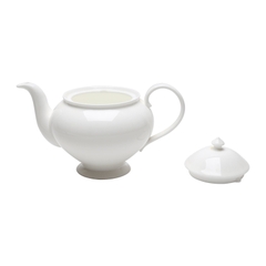 Bộ ấm tách trà Đèn Thần trắng cỡ to (ấm 1,3L+ tách 220ml) sứ xương Hàn Quốc Haengnam 98104