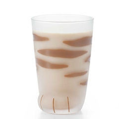 Cốc chân mèo Coconeco – Oyaneko Tora màu vàng 300ml Nhật Bản Aderia-6680