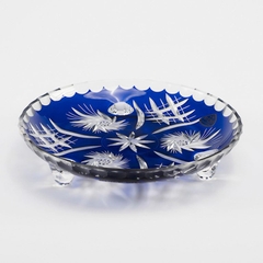 Đĩa pha lê không chì các màu bé 18cm Ba Lan Irena – Pinwheel
