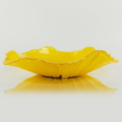 Bát thủy tinh màu vàng thả hoa, đựng hoa quả Walther-Glas: Susanna Sunflower