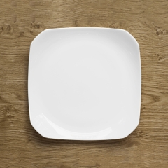 Bộ khay vuông và 4 bát tròn có nắp đựng mứt, ô mai Tết trắng sứ tro xương Hàn Quốc