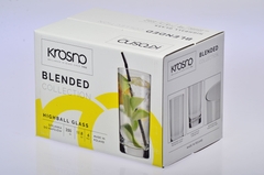 Bộ ly, cốc thủy tinh 6 chiếc cao cấp dáng cao cao 350ml Ba Lan Krosno-786124