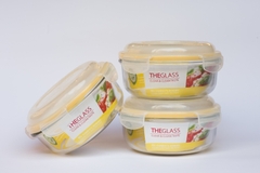 Hộp đựng thực phẩm tròn Hàn Quốc The Glass