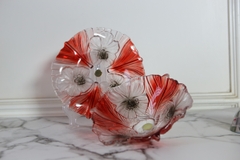 Bát thủy tinh màu đỏ thả hoa, đựng hoa quả Walther-Glas: Miranda Satin Red Black