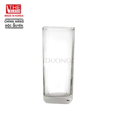 Bộ ly, cốc thủy tinh 6 chiếc  tinh cao vuông miệng 355ml Hàn Quốc The Glass-B144