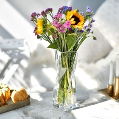 Bình hoa pha lê CASUAL dáng xoắn cao 30cm Ba Lan Krosno – 868103