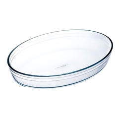 Bộ 3 cỡ khay thủy tinh vi sóng, lò nướng bầu dục sản xuất tại Pháp Arcuisine