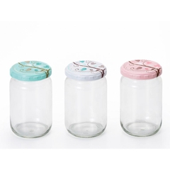 Lọ đựng gia vị, đồ khô thủy tinh nắp hợp kim chống gỉ 280ml Nhật Bản Aderia