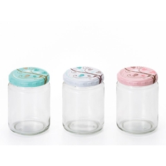 Lọ đựng gia vị, đồ khô thủy tinh nắp hợp kim chống gỉ 250ml Nhật Bản Aderia