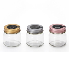 Lọ đựng gia vị, đồ khô thủy tinh nắp hợp kim chống gỉ 200ml Nhật Bản Aderia