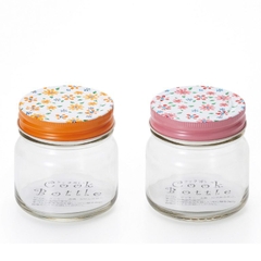 Lọ đựng gia vị, đồ khô thủy tinh nắp hợp kim chống gỉ 200ml Nhật Bản Aderia