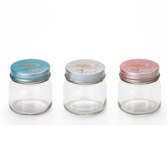 Lọ đựng gia vị, đồ khô thủy tinh nắp hợp kim chống gỉ 200ml Nhật Bản Aderia