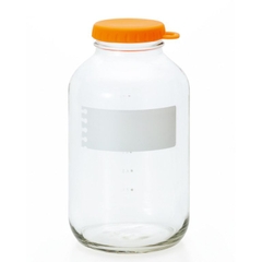 Lọ, hũ thủy tinh 200ml, 320ml, 900ml, 1800ml eCap nắp silicon dễ mở màu cam Nhật Bản Aderia