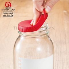 Lọ, hũ thủy tinh eCap nắp silicon dễ mở màu xanh Nhật Bản Aderia