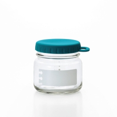 Lọ, hũ thủy tinh eCap nắp silicon dễ mở màu xanh Nhật Bản Aderia