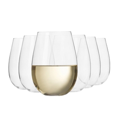 Bộ ly, cốc thủy tinh 6 chiếc bầu cao 500ml HARMONY Ba Lan Krosno-795218