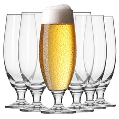 Bộ ly uống bia pha lê 6 chiếc không chì 500ml Ba Lan Krosno - 789286