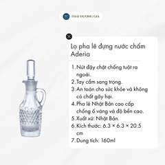 Lọ pha lê có tay cầm đựng nước chấm 160ml Nhật Bản Aderia NT-220