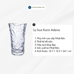 Lọ hoa Karin 23,5cm Nhật Bản Aderia P-6223