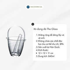 Xô đựng đá 840ml có gắp thủy tinh Hàn Quốc The Glass-P905