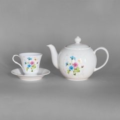 Bộ ấm tách trà Secret Garden to sứ cao cấp Hàn Quốc Seokchon-VBF-129