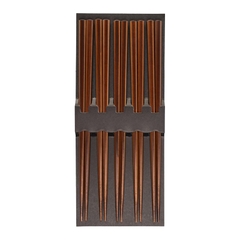 Vỉ 5 đôi đũa gỗ tự nhiên 23cm Nhật Bản Sunlife-318300