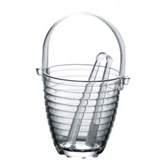 Xô đựng đá 840ml có gắp thủy tinh Hàn Quốc The Glass-P905