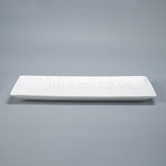 Đĩa chữ nhật 33cm trắng sứ tro xương Hàn Quốc Hankook ZPB-0001