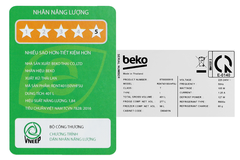 Tủ lạnh Beko Inverter 375 lít RDNT401I50VHFSU