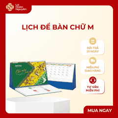 LỊCH ĐỂ BÀN CHỮ M