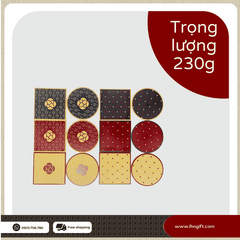 Đế lót ly bằng đá gốm họa tiết Là Hoàn Nguyên