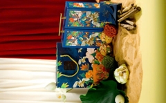 Song Hạc - Set 4 Bánh Trung Thu 3D Với Họa Tiết Nổi Bật