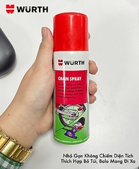 Chai xịt bảo dưỡng sơn sên wurth 150ml