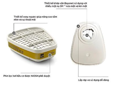 PHIN LỌC HỖN HỢP HƠI HỮU CƠ/VÔ CƠ 3M 6006