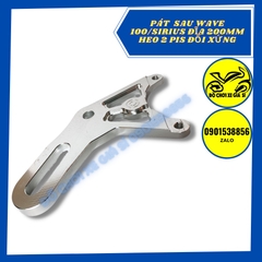 Pát sau xe Wave/Sirius/Future/Dream đĩa size 200MM xài 2 piston đối xứng Nissin/Adelin/Fando
