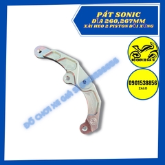 Pát trước Sonic đĩa 260/267mm xài heo Nissin, Adelin, Fando 2 piston đối xứng