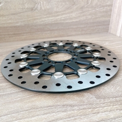Đĩa Kingdrag size 265mm Đen nút inox siêu sáng Gắn Cho Các Dòng Xe 4 lỗ thông dụng Ya - Honda - Suzuki - SYM