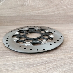 Đĩa Brcmbô size 220mm Nút inox siêu sáng màu đen Gắn Cho Các Dòng Xe 4 lỗ thông dụng Ya - Honda - Suzuki - SYM