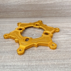 Lòng đĩa KTM từ 6 lỗ ra 4 lỗ màu vàng
