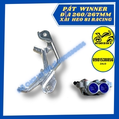 Pát trước Winner đĩa 260/267mm xài heo 81 Racing