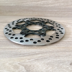 Đĩa Kingdrag size 220mm Gắn Cho Các Dòng Xe 4 lỗ thông dụng Ya - Honda - Suzuki - SYM Màu đen nút đen