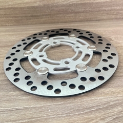 Đĩa Moto 3 Brcmbô size 220mm Nút inox siêu sáng màu Trắng Gắn Cho Các Dòng Xe 4 lỗ thông dụng Ya - Honda - Suzuki - SYM