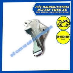 Pát trước Raider/Satria đĩa 290, 295 xài  Heo NIssin moto 3 làm bằng nhôm CNC nguyên khối
