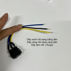 Đèn trợ sáng L4 bi cầu 2 màu Cos vàng Pha trắng.