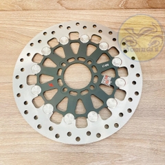 Đĩa King Drag V2 Khoen Inox 304 267mm màu đen lắp được cho tất cả các dòng xe thông dụng