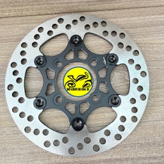 Đĩa Swit size 220mm Gắn Cho Các Dòng Xe 4 lỗ thông dụng Ya - Honda - Suzuki - SYM  đen nút đen