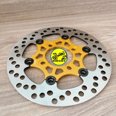 Đĩa Swit size 220mm màu Vàng nút đen Gắn Cho Các Dòng Xe 4 lỗ thông dụng Ya - Honda - Suzuki - SYM